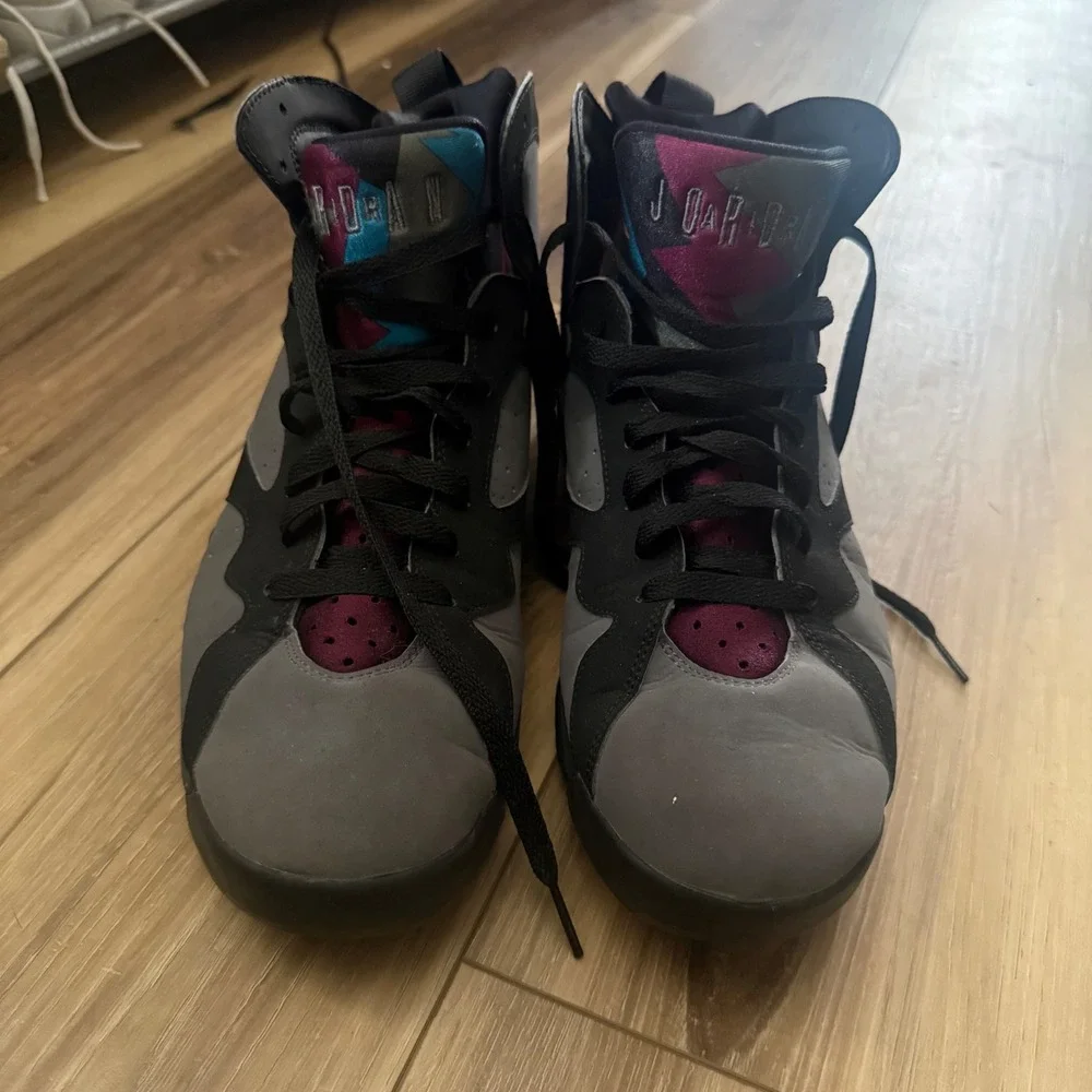 Air Jordan 7 Retro Bordeaux 2015 Basketball Shoes 304775-034 Men's Size 10